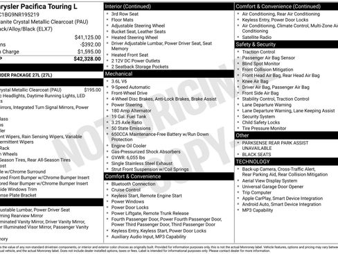 Used 2022 Chrysler Pacifica Touring-L FWD image 38