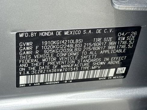 New 2027 Honda HR-V LX image 36
