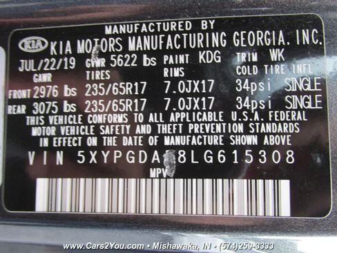 Used 2020 Kia Sorento AWD V6 image 35