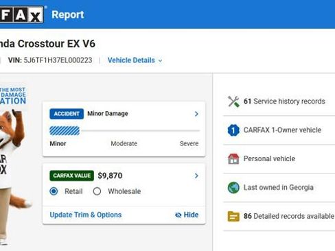 Used 2014 Honda Crosstour EX image 3