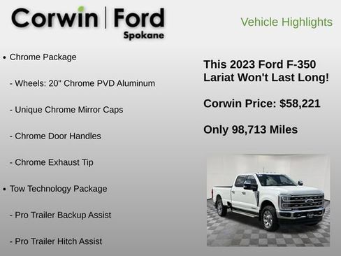Used 2023 Ford F350 Lariat w/ Tow Technology Package AWD/4WD image 6