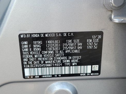 Used 2021 Honda HR-V EX image 33