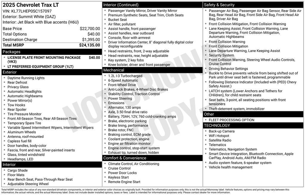 Certified 2025 Chevrolet Trax LT FWD image 4