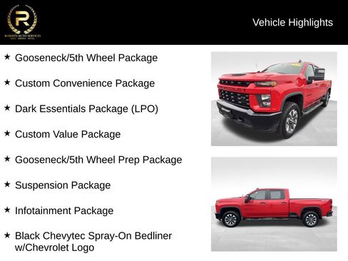 Used 2022 Chevrolet Silverado 2500 Custom w/ Custom Value Package AWD/4WD image 9
