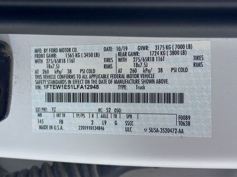 Used 2020 Ford F150 XLT w/ Equipment Group 302A Luxury image 34