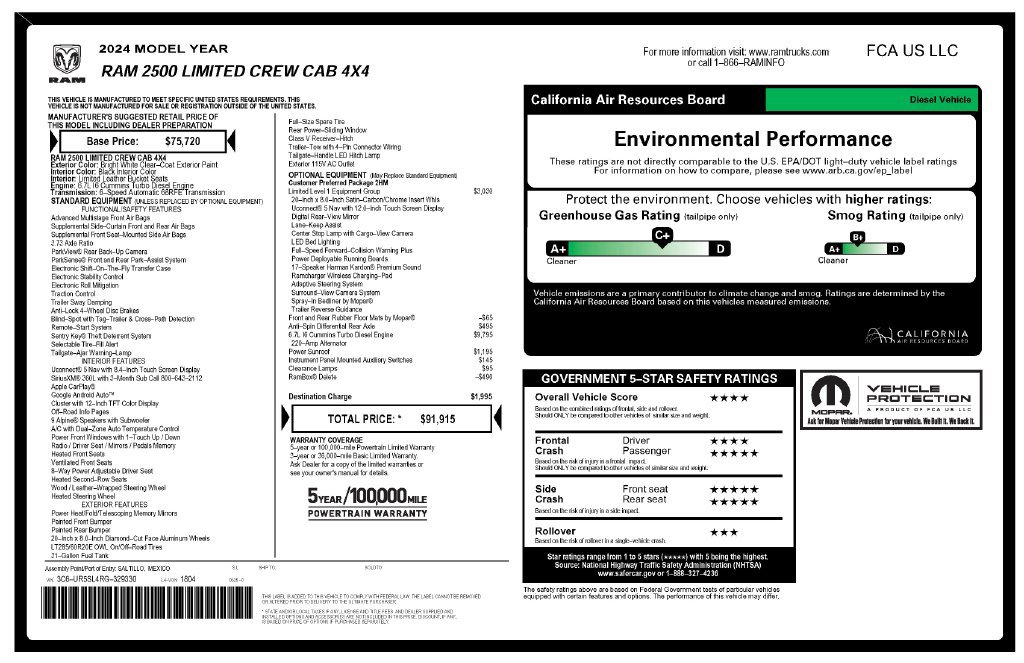 Certified 2024 RAM 2500 Limited AWD/4WD image 4
