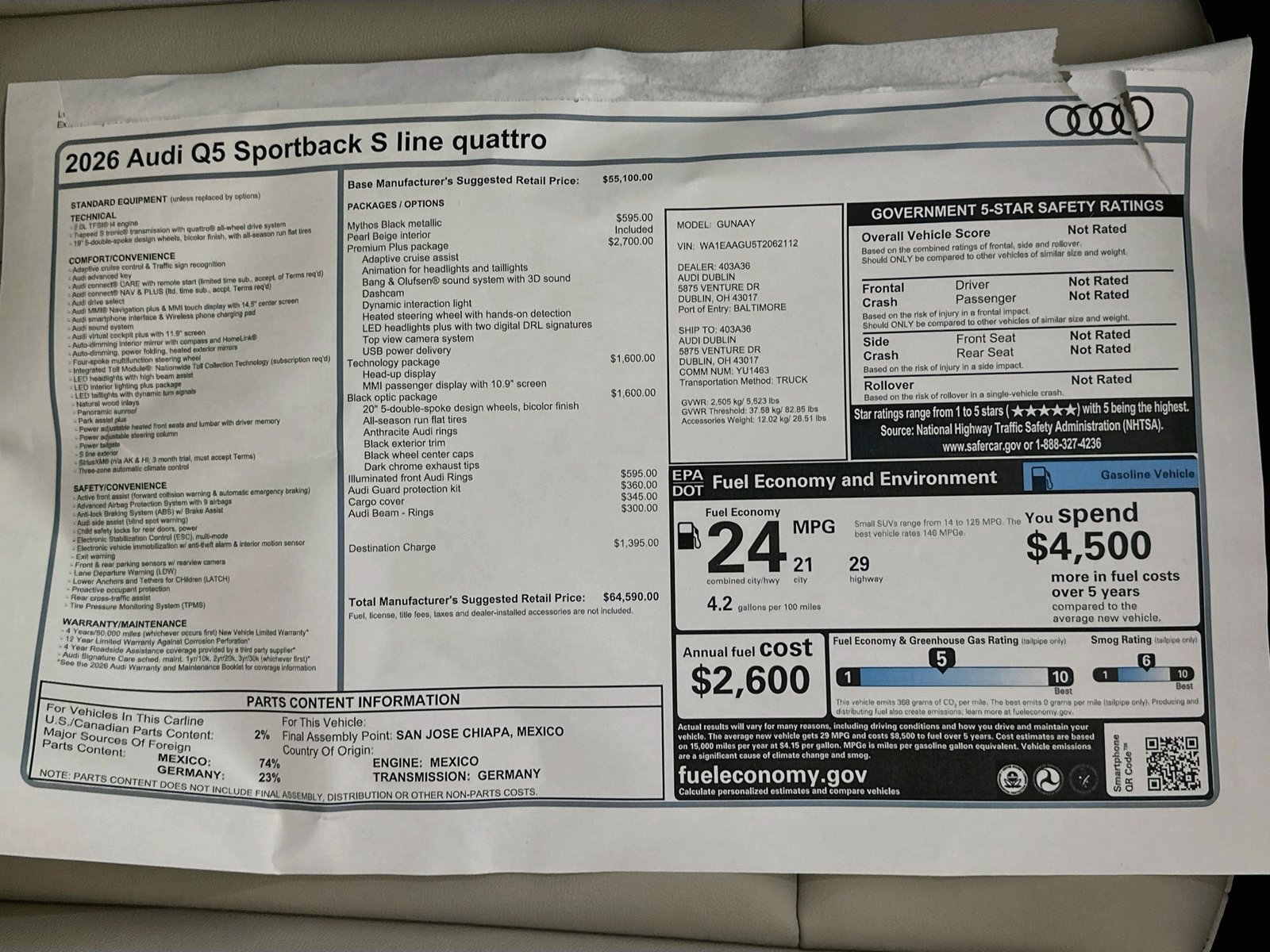 New 2026 Audi Q5 Premium Plus AWD/4WD image 47