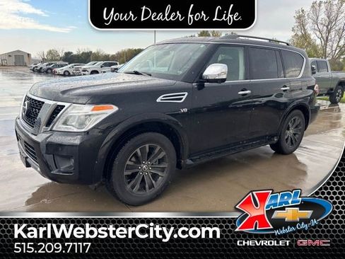 Used 2019 Nissan Armada Platinum w/ Captain's Chairs Package image 1