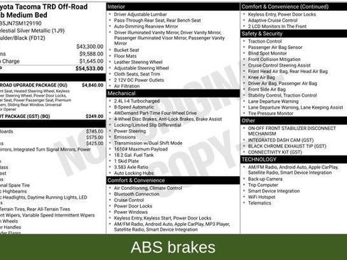 Used 2025 Toyota Tacoma TRD Off-Road w/ TRD Off Road Upgrade Package image 5