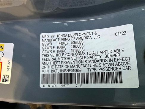 Used 2022 Honda Civic Sport Touring image 19
