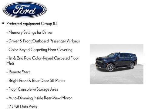 Used 2021 Chevrolet Tahoe LT w/ LT Signature Package RWD image 4