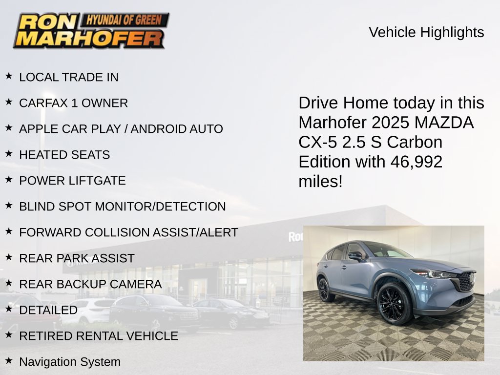 Used 2025 MAZDA CX-5 Carbon Edition AWD/4WD image 14
