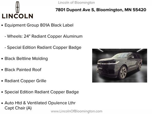 Used 2025 Lincoln Navigator L Black Label w/ Black Label Special Edition image 5