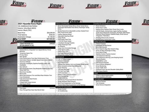 Used 2021 Hyundai Kona Night w/ Cargo Package image 38