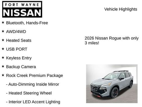 New 2026 Nissan Rogue SV w/ Rock Creek Premium Package image 8