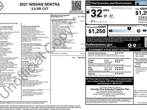 Used 2021 Nissan Sentra SR w/ SR Premium Package FWD image 15