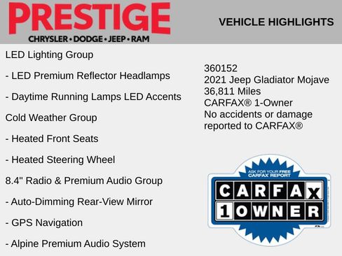 Used 2021 Jeep Gladiator Mojave image 4