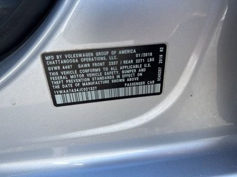 Used 2018 Volkswagen Passat 2.0T S w/ Driver Assistance Package image 8