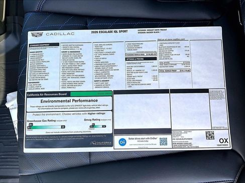New 2026 Cadillac Escalade IQL Sport 1 w/ LPO, Floor Liner Package AWD/4WD image 14