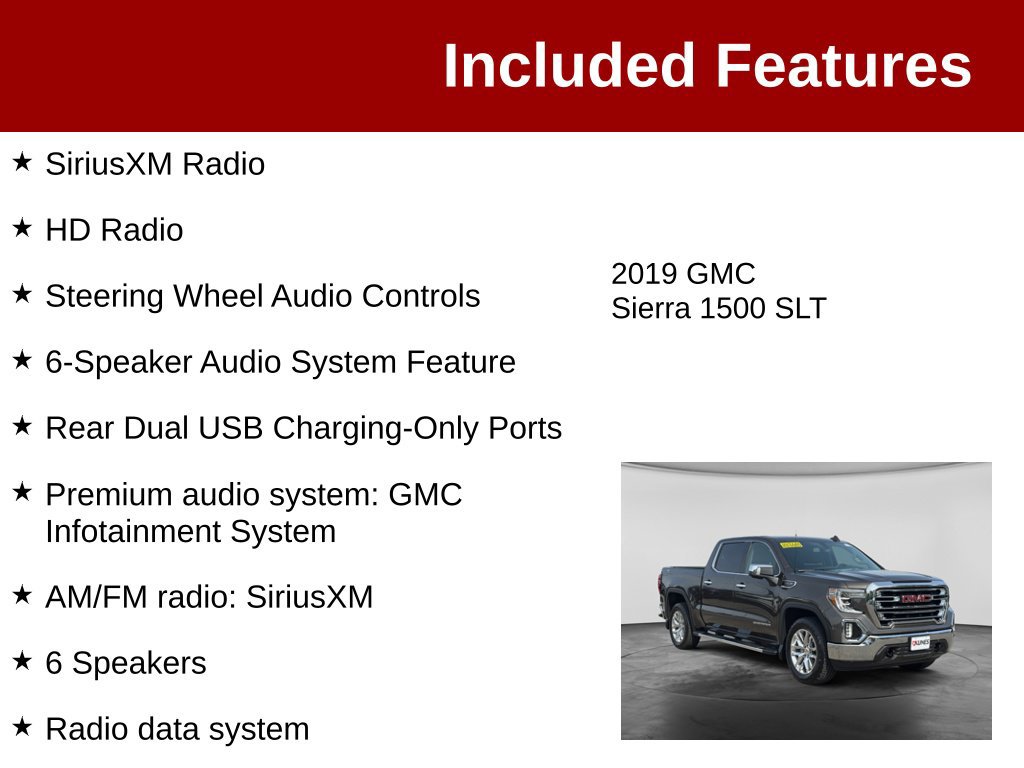 Used 2019 GMC Sierra 1500 SLT w/ SLT Premium Package AWD/4WD image 4
