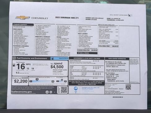 Used 2022 Chevrolet Suburban Z71 AWD/4WD image 27