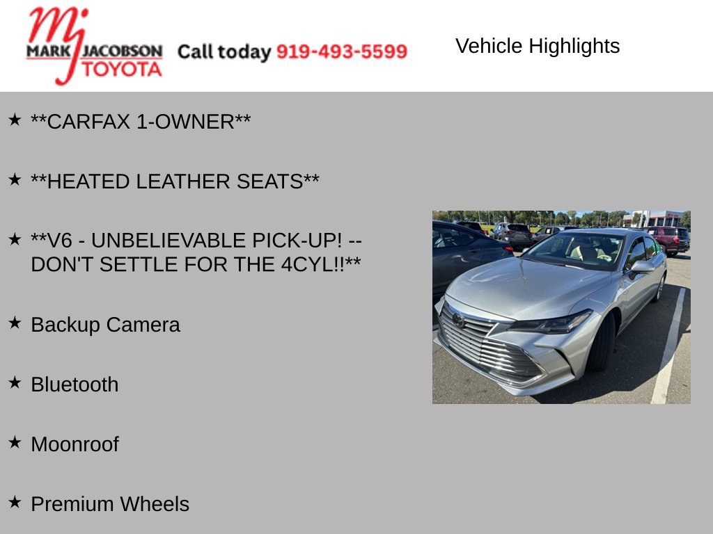 Used 2019 Toyota Avalon Limited FWD image 5