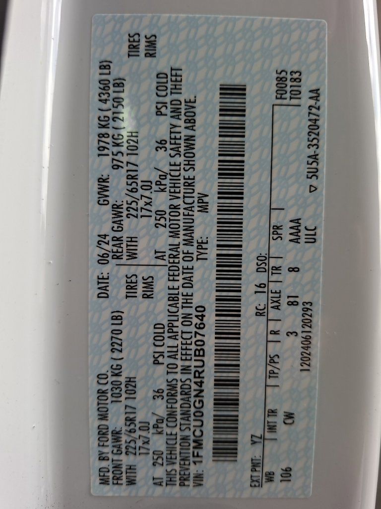 Used 2024 Ford Escape Active FWD image 35