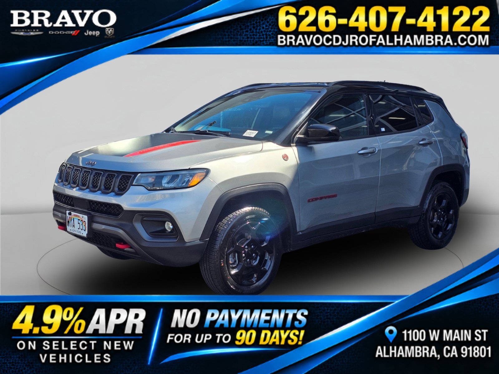 Used 2024 Jeep Compass Trailhawk AWD/4WD image 1