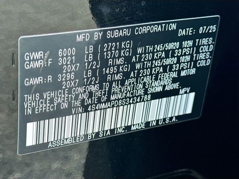 Certified 2025 Subaru Ascent Limited image 47