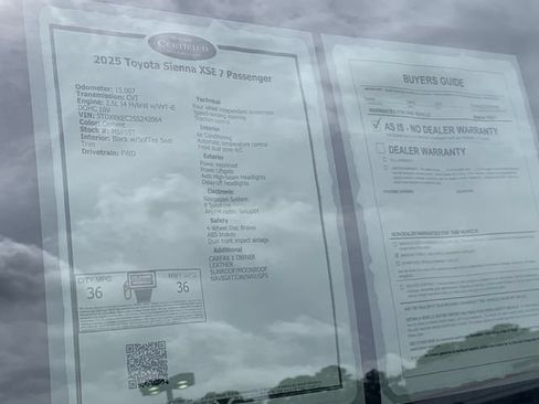 Used 2025 Toyota Sienna XSE FWD image 39