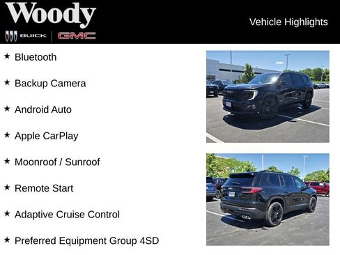 New 2026 GMC Acadia Elevation w/ Black Edition AWD/4WD image 3