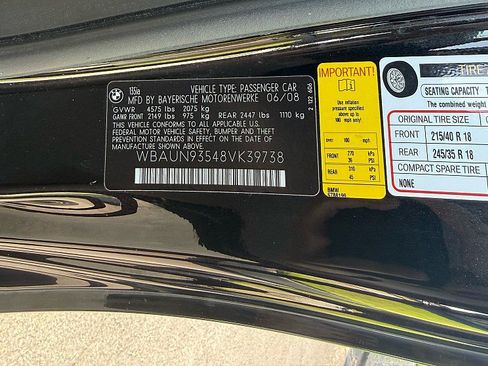 Used 2008 BMW 135i Convertible RWD image 22