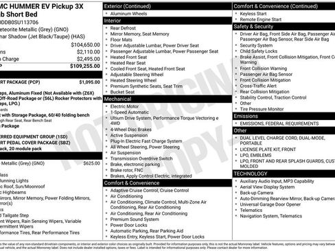 New 2025 GMC Hummer EV 3X w/ LPO, Sport Package image 7