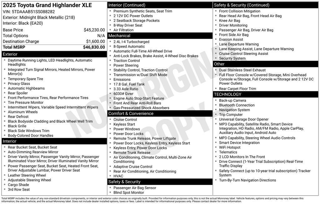 Used 2025 Toyota Grand Highlander AWD image 37