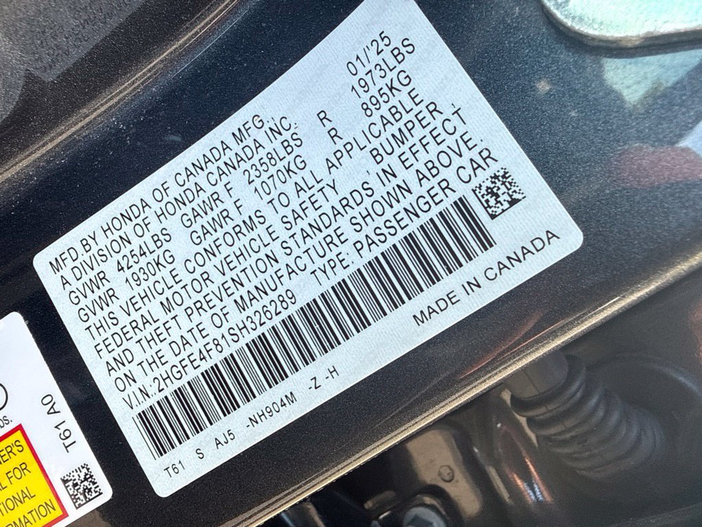 Used 2025 Honda Civic Sport Touring image 10