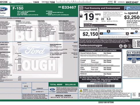 Used 2021 Ford F150 XL w/ Max Trailer Tow Package AWD/4WD image 35