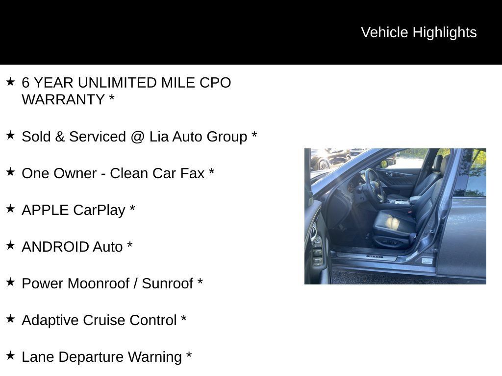 Certified 2023 INFINITI Q50 Sensory AWD/4WD image 11