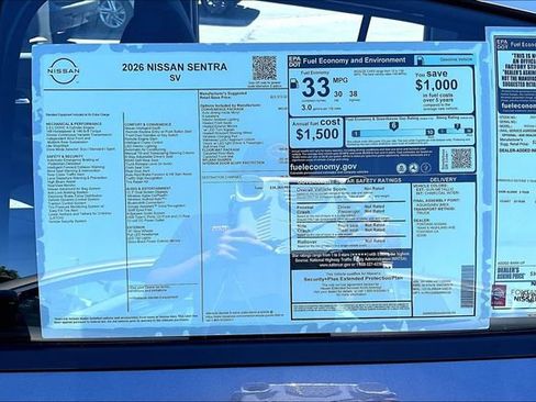 New 2026 Nissan Sentra SV w/ SV Convenience Package FWD image 12