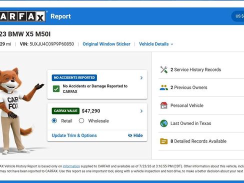 Used 2023 BMW X5 M50i w/ Climate Comfort Package AWD/4WD image 10