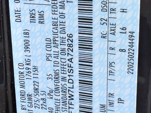 Used 2025 Ford F150 Platinum w/ Equipment Group 703A Plus image 30