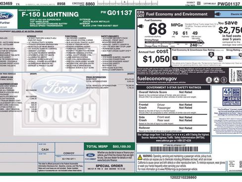 Used 2023 Ford F150 Lightning Lariat w/ Tow Technology Package image 6