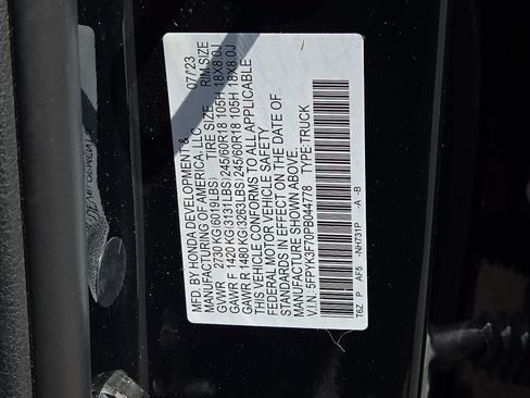 Certified 2023 Honda Ridgeline RTL-E image 28