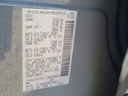 Used 2024 Nissan Murano Platinum w/ Cargo Package image 34