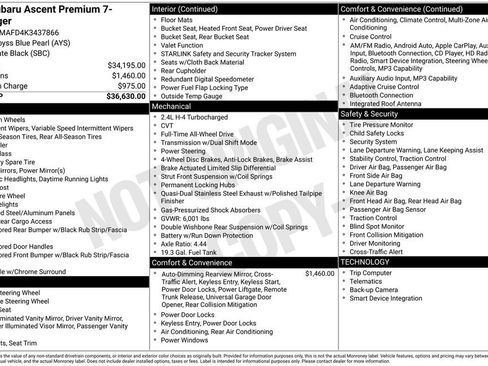 Used 2019 Subaru Ascent Premium image 12
