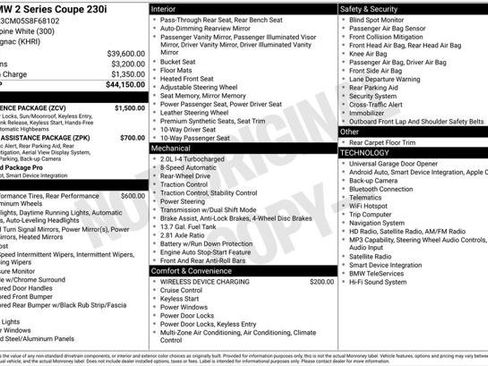 Used 2025 BMW 230i Coupe w/ Convenience Package RWD image 2