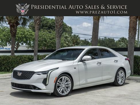 Used 2021 Cadillac CT4 Premium Luxury w/ Climate Package RWD image 1