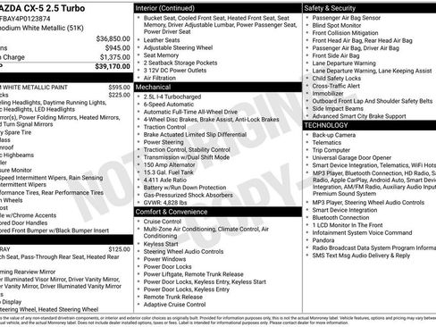 Used 2023 MAZDA CX-5 AWD 2.5 Turbo image 3
