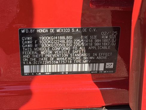 Certified 2025 Honda HR-V Sport image 26