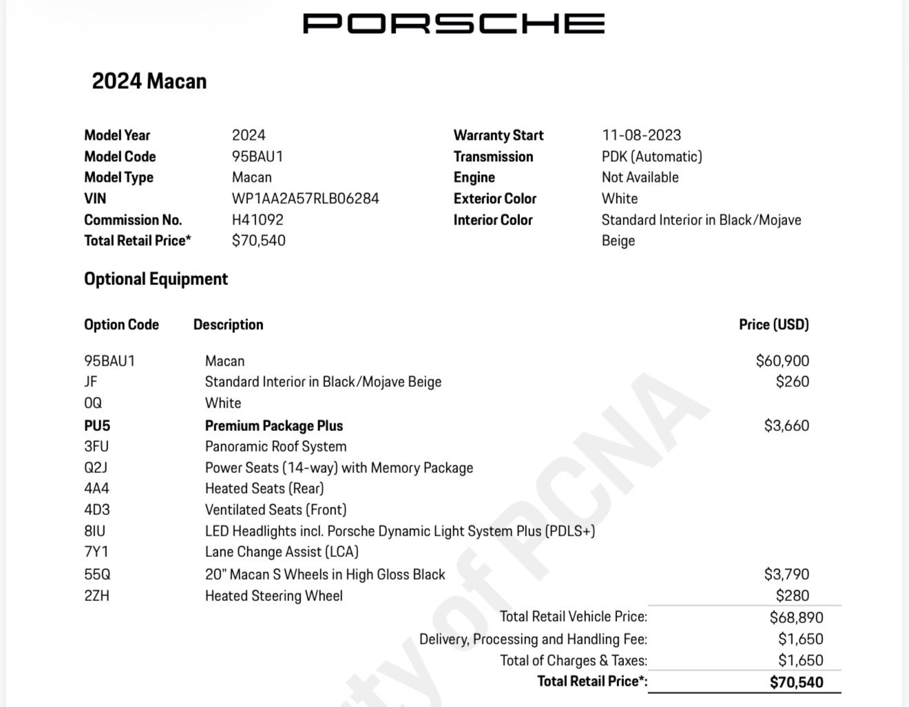 Used 2024 Porsche Macan AWD/4WD image 1