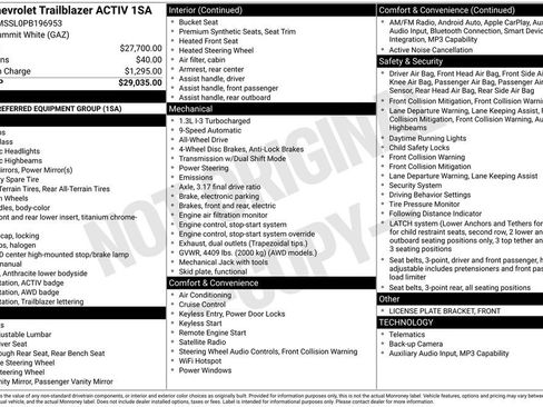 Used 2023 Chevrolet TrailBlazer ACTIV AWD/4WD image 4